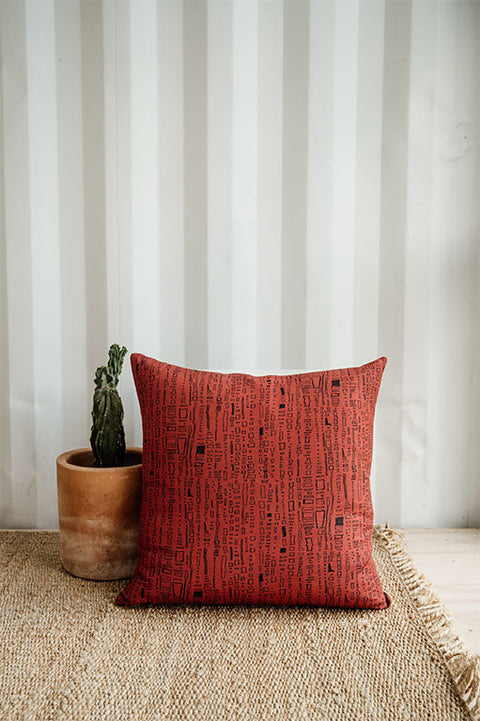 Contemporary Graphic Accent Square Throw Pillow