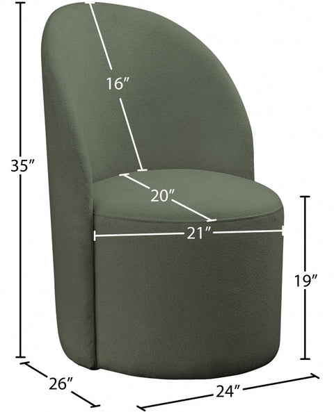 Hautely Timeless Minimalist Contemporary Slipper Accent Chair