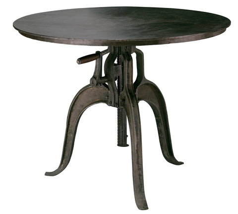 Jamie Young Industrial Creative Tulip Dining Table with Adjustable Height - 36 W