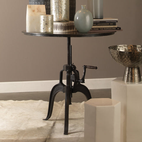 Jamie Young Industrial Creative Tulip Dining Table with Adjustable Height - 36 W