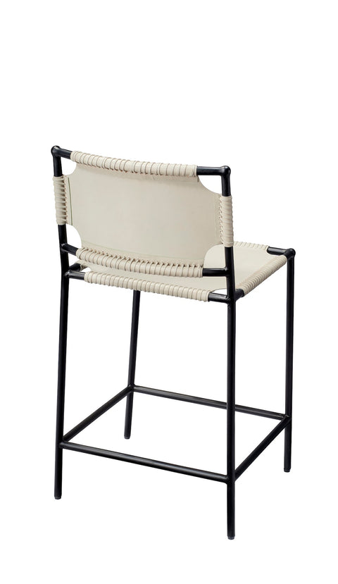 Asher Upholstered Parsons Counter Stool with Stitching