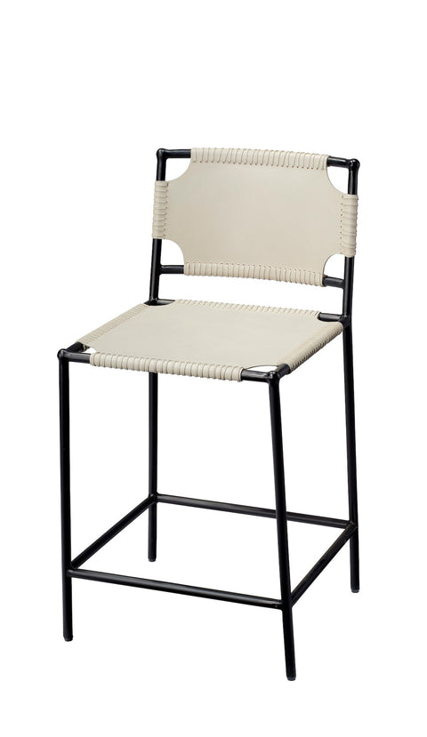 Asher Upholstered Parsons Counter Stool with Stitching