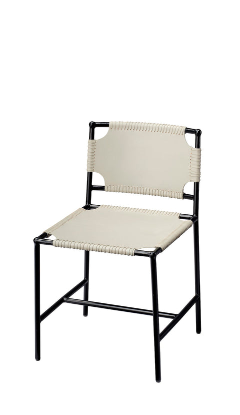 Asher Butterfly Dining Side Chair Modern Rustic Armless Design