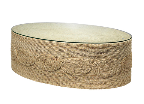 Jamie Young Barbados Coastal Oval Coffee Table