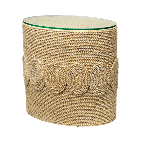 Barbados Bohemian Oval Drum Center Table