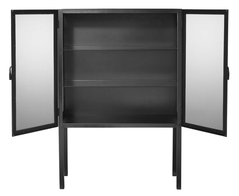Chauncey Minimalist Display Cabinet with Matte Finish