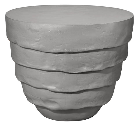 Concentric Drum Modern Accent Table for Outdoor Living