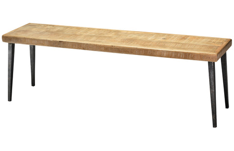 Timeless Minimalist Farmhouse Dining Bench with Tapered Legs
