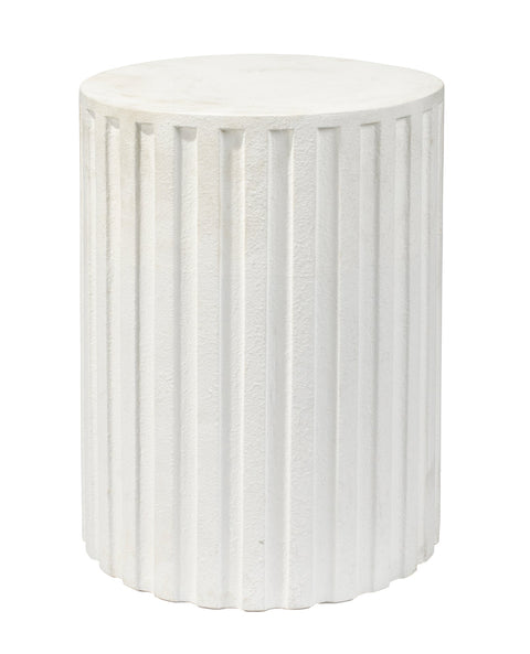 Artful Traditionalist Column Minimalist Fluted Center Table