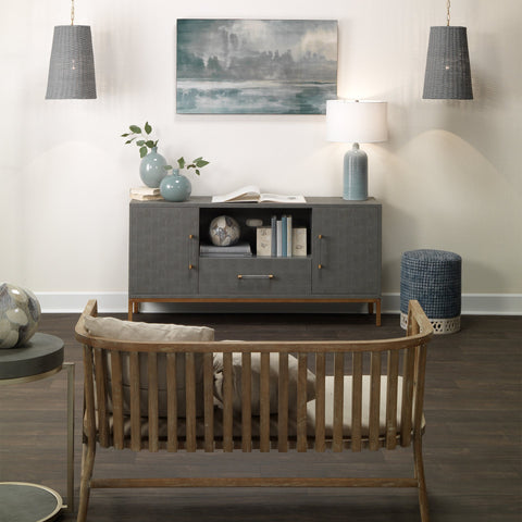 Greyson Scandinavian Curved Arm Loveseat Sofa