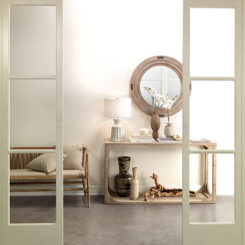 Greyson Scandinavian Curved Arm Loveseat Sofa