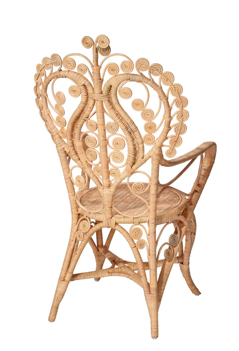 Hibiscus Nature-Driven Modernist Bohemian Balloon Accent Chair