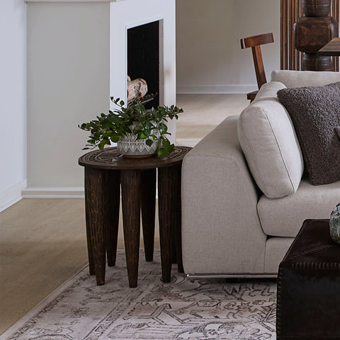 Naga Global Eclecticist Modern Handcrafted Geometric Center Table