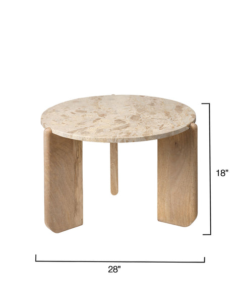 Nature-Driven Modernist Organic Round Coffee Table