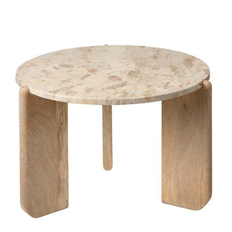 Nature-Driven Modernist Organic Round Coffee Table