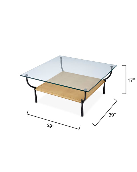Jamie Young Renzo Contemporary Square Coffee Table