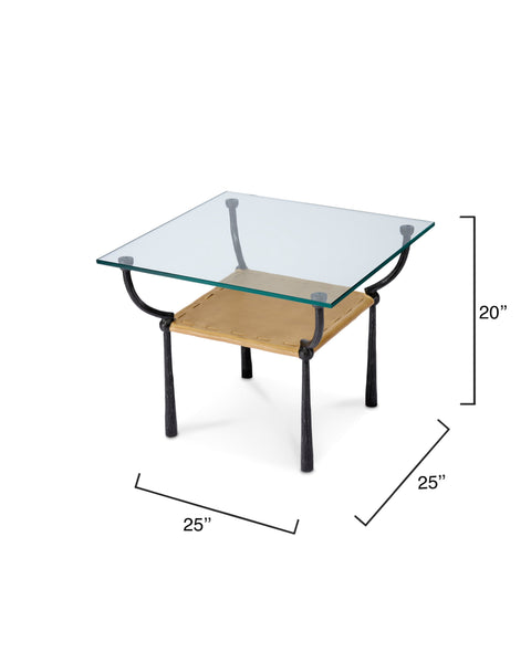 Renzo Timeless Minimalist Square Center Table Contemporary Style