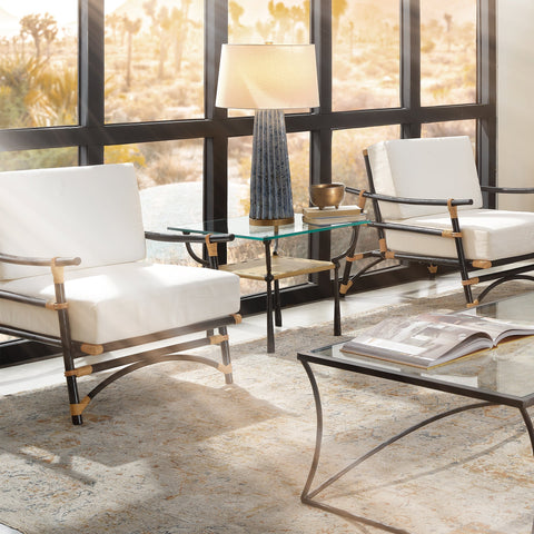 Renzo Timeless Minimalist Square Center Table Contemporary Style