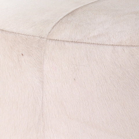 Timeless Minimalist Modern Pouf Ottoman with Plinth Base