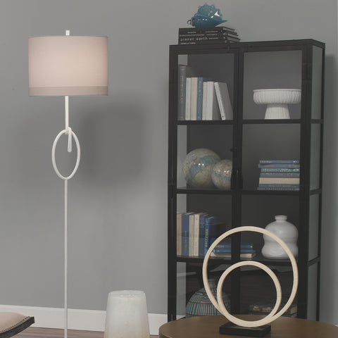 Union Minimalist Matte Black Display Cabinet