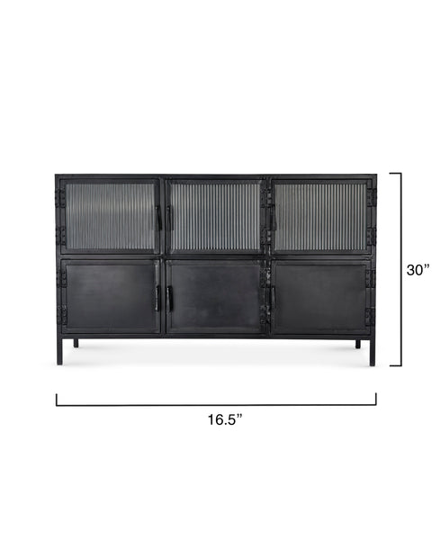 Jamie Young Industrial Creative Fluted Entryway Console