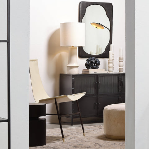 Jamie Young Industrial Creative Fluted Entryway Console