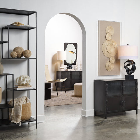 Jamie Young Industrial Creative Fluted Entryway Console