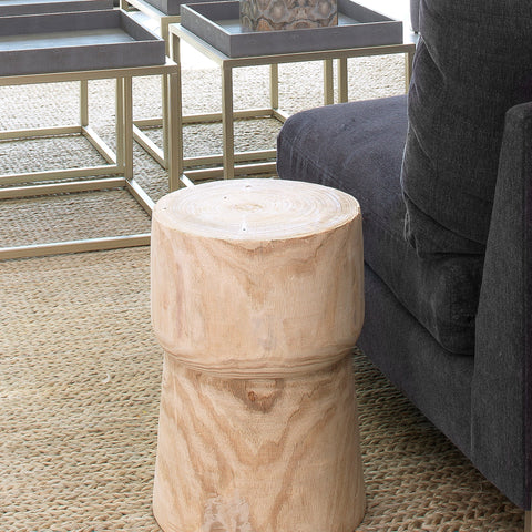 Jamie Young Yucca Nature-Driven Modernist Organic Drum Accent Table