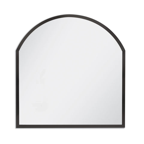 Contemporary Arch Accent Mirror with Polished Nickel Framed Design