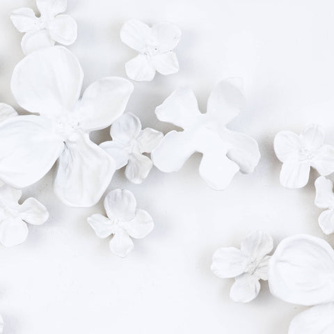 Dogwood Bouquet I Matte Handcrafted Wall Sculpture