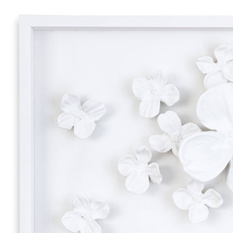 Dogwood Bouquet I Matte Handcrafted Wall Sculpture