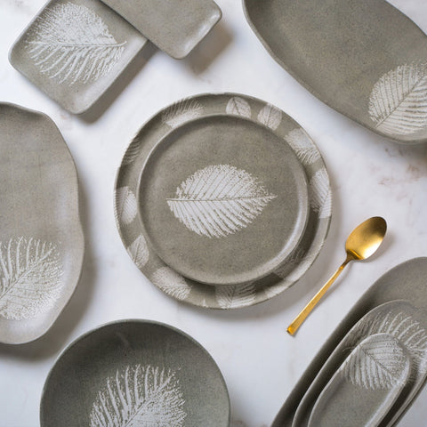 Porto Brasil Decorated Organic Stoneware Dinnerware Set - Set of 20