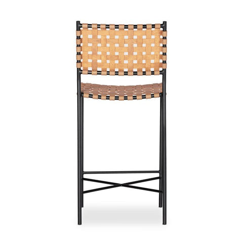 Garza Industrial Creative Modern Woven Counter Stool