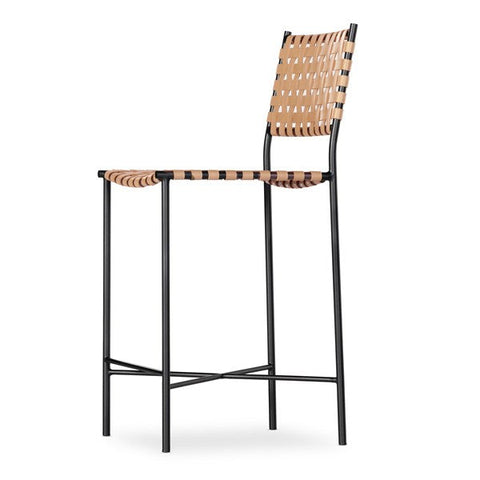 Garza Industrial Creative Modern Woven Counter Stool