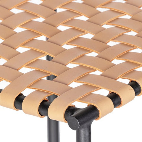 Garza Industrial Creative Modern Woven Counter Stool