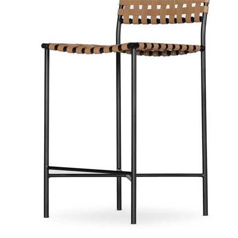 Garza Industrial Creative Modern Woven Counter Stool