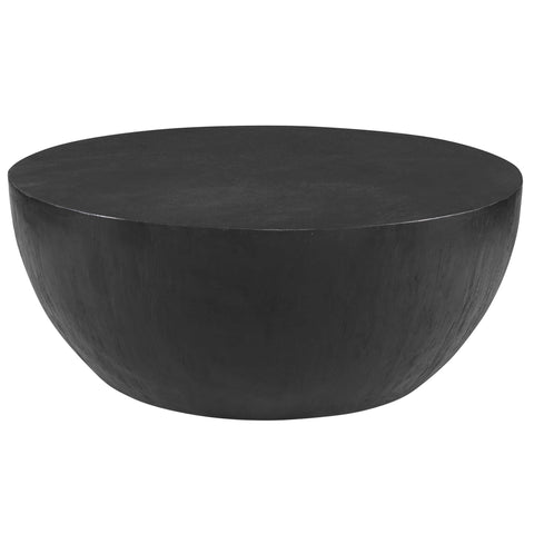 Lark Timeless Minimalist Curved Drum Coffee Table