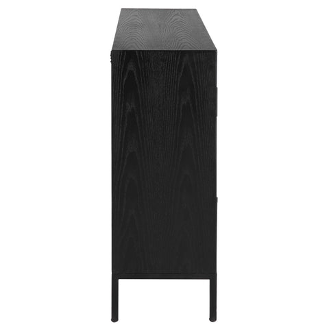Contemporary Accent Cabinet with Pull Handle in Solid Design