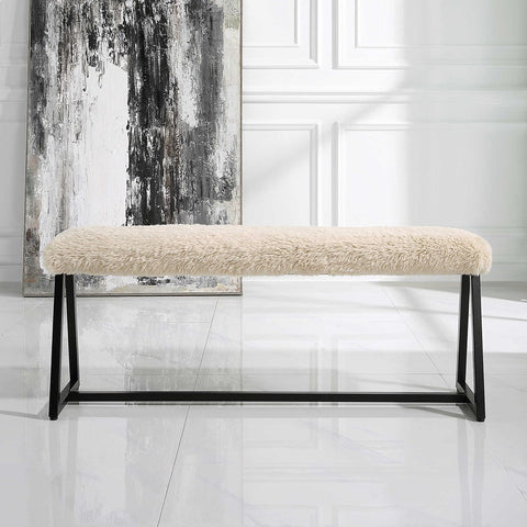 Space Saving Modern Upholstered Lounge Bench