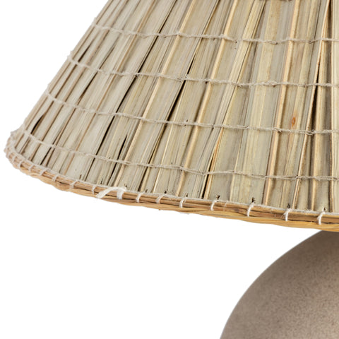 Ambient Organic Conical Table Lamp with Finial
