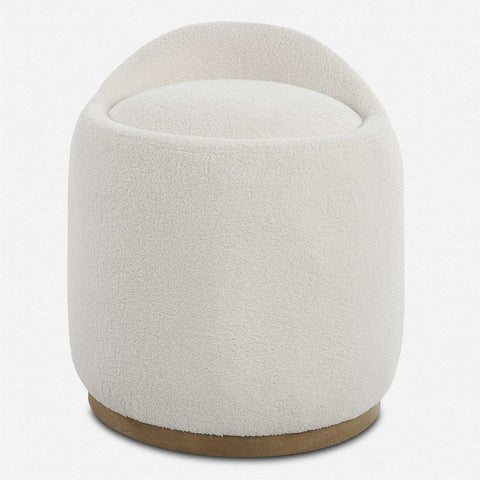 Timeless Minimalist Modern Upholstered Accent Stool