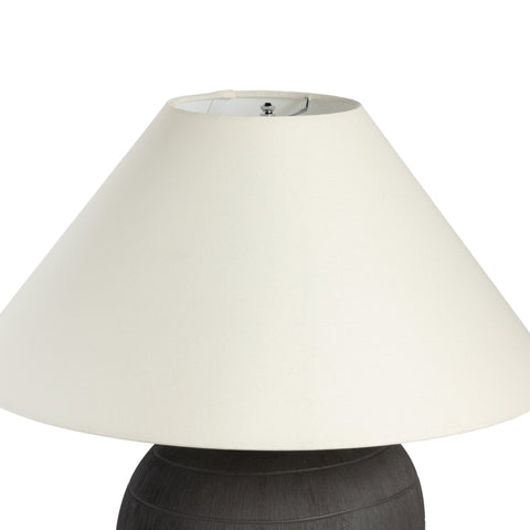 Muji Ambient Minimalist Conical Matte Black Table Lamp