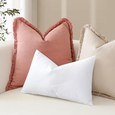 Monochromatic Contemporary Soft Square Pillow Inserts