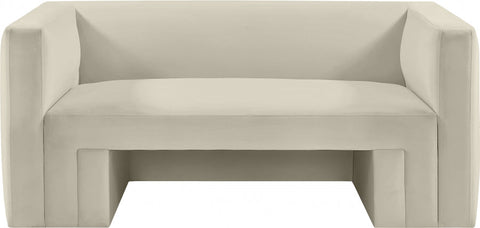 Henson Timeless Minimalist Contemporary Velvet Loveseat Sofa