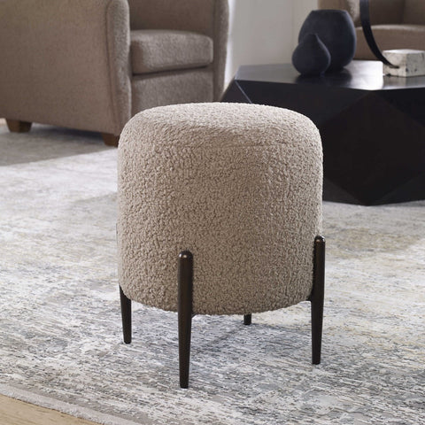 Timeless Minimalist Modern Upholstered Pouf Ottoman