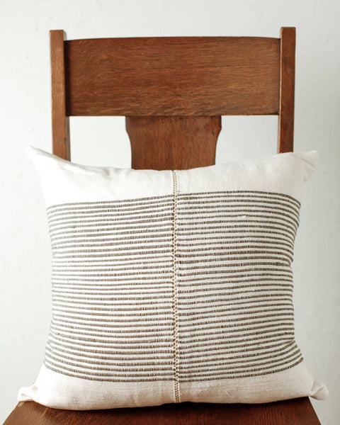 Powered by People Artful Traditionalist Organic Handcrafted Cotton Pillow Cover - 18 x 18