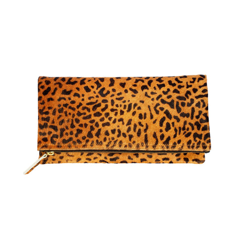 Leopard Animal Zipper Clutch