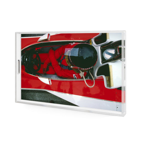 Monaco Grand Prix Tray by Slim Aarons - 1/4 Inch Clear Cast Acrylic