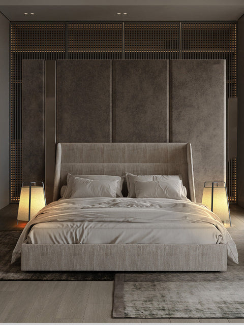 Ambient Wabi-sabi Column Floor Lamp for Minimalist Spaces