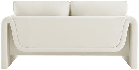 Timeless Minimalist Modern Velvet Loveseat Sofa